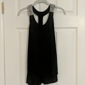 Pins & Needles Black Racer Back Tank